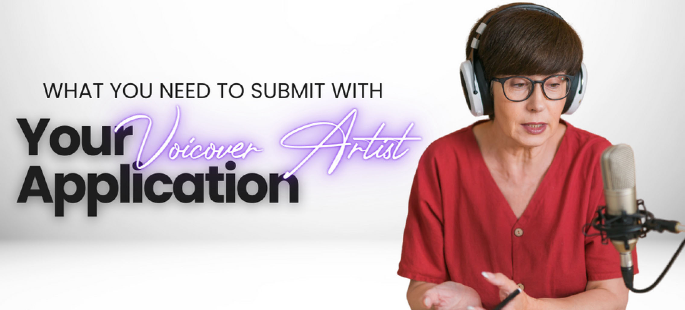 A Guide to your Talent Application - Voiceover Artist Banner - TTQ 2024